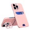 Θήκη Leather Stand για iPhone 14 Pro - Ροζ