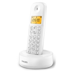 Πλάγια όψη του Philips D1601W που αναδεικνύει το καθαρό design και την ευκρίνεια της οθόνης.