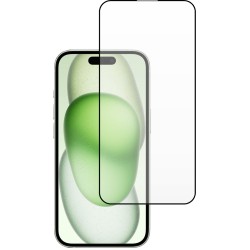 3D Tempered Glass Full Cover & Full Glue για Apple iPhone 15 - Μαύρο