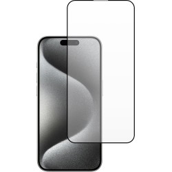 3D Tempered Glass Full Cover & Full Glue για Apple iPhone 15 Pro - Μαύρο