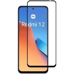 3D Tempered Glass Full Cover & Full Glue για Xiaomi Redmi 12 - Μαύρο