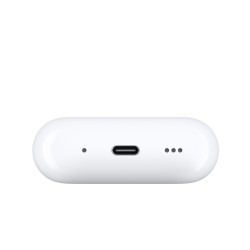 Apple AirPods Pro (2nd Generation) (USB‑C) In-ear Bluetooth Handsfree - Λευκό κάτω όψη με έμφαση στην θύρα φόρτισης