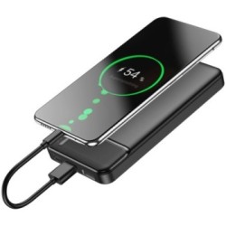 Maxlife Powerbank MXPB-01 10000mAh με 2xUSB-A USB-C & micro USB- Μαύρο