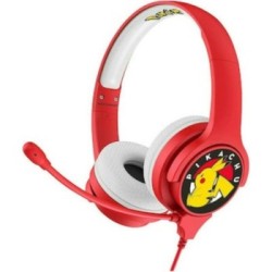 OTL Pokémon Pikachu Παιδικά Ενσύρματα On Ear Ακουστικά με Μικρόφωνο - Κόκκινο