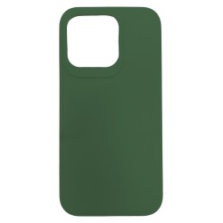 Θήκη σιλικόνης TPU Ultra Slim 0.3mm soft mat για iPhone 15 Pro - Σκούρο Πράσινο