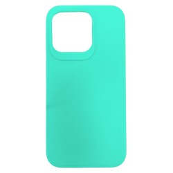 Θήκη σιλικόνης TPU Ultra Slim 0.3mm soft mat για iPhone 15 Pro - Τιρκουάζ