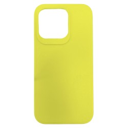 Θήκη σιλικόνης TPU Ultra Slim 0.3mm soft mat για iPhone 15 Pro - Κίτρινο