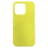 Θήκη σιλικόνης TPU Ultra Slim 0.3mm soft mat για iPhone 15 Pro - Κίτρινο