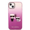 Karl Lagerfeld “Karl & Choupette” Back Cover Case Διάφανη Θήκη προστασίας από Liquid Silicone – iPhone 14 Plus (Pink)