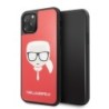 Karl Lagerfeld "Glitter Head" Back Cover Σκληρή Θήκη για iPhone 11 Pro Max - Κόκκινο