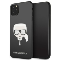Karl Lagerfeld Back Cover Θήκη Σιλικόνης για iPhone 11 Pro Max - Μαύρο