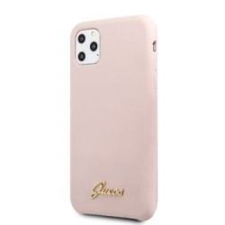 Guess “Vintage Script Gold Logo Collection” Σκληρή Θήκη προστασίας από σιλικόνη – Apple iPhone 11 Pro (Light Pink  – GUHCN58LSLM