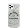 Karl Lagerfeld Glitter Flakes Cover Θήκη Σιλικόνης για iPhone 11 Pro Max - Ασημί