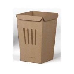 Designnest TrashBin |Throwaway| 1.5L Χαριτωμένος κάδος απορριμμάτων γραφείου από χαρτόνι (σετ 5 τεμαχίων)