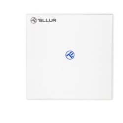 Tellur Χωνευτός Διακόπτης Τοίχου Wi-Fi για Έλεγχο Φωτισμού με 1 Πλήκτρο- Λευκό