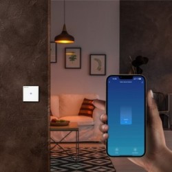 Tellur Χωνευτός Διακόπτης Τοίχου Wi-Fi για Έλεγχο Φωτισμού με 1 Πλήκτρο- Λευκό