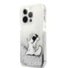 Karl Lagerfeld "Choupette Fun" Hard Case Θήκη προστασίας από σιλικόνη – iPhone 13 Pro (Clear/Glitter Silver)