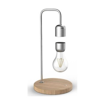 Allocacoc Designnest® Μαγνητικό Αιωρούμενο Επιτραπέζιο Φωτιστικό LED - Ασημί