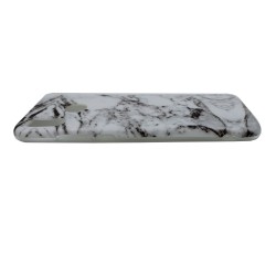 Θήκη σιλικόνης με σχέδιο 'Μάρμαρο' για Huawei P20 Lite - λευκό