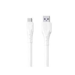 WK WDC-152 Regular Cable USB-A male to micro USB 2m - Λευκό