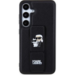 Karl Lagerfeld Gripstand Saffiano Choupette Θήκη Προστασίας για Samsung Galaxy S24 - Μαύρο
