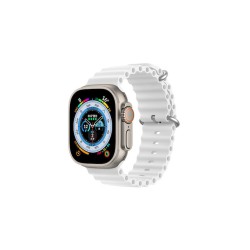 Dux Ducis OceanWave Version Λουράκι Σιλικόνης για Apple Watch 38/40/41mm - Λευκό
