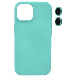Θήκη Silky And Soft για Apple iPhone 15 Plus (+ Lens Protection) - Γαλάζιο