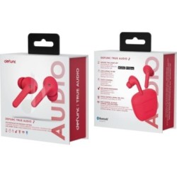 Defunc True Audio Bluetooth Ασύρματα Ακουστικά με Θήκη Φόρτισης - Κόκκινο
