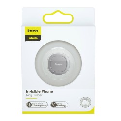 Baseus Invisible Ultra-Thin Βάση στήριξης Κινητού (Ring Holder) - Ασημί