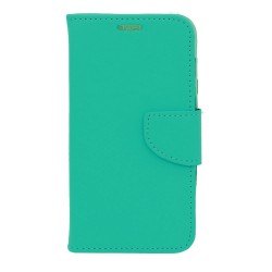 Θήκη flip με υποδοχή καρτών και δυνατότητα STAND για Samsung Galaxy A55 5G - Τιρκουάζ