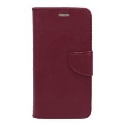 Θήκη flip με υποδοχή καρτών και δυνατότητα STAND για Samsung Galaxy A55 5G - Μπορντό