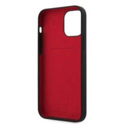 Ferrari "On Track" Liquid Silicone Case Θήκη προστασίας – iPhone 12 / iPhone 12 Pro Μαύρη/3D Logo