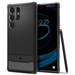 Θήκη Spigen Rugged Armor για Samsung Galaxy S24 Ultra - Μαύρο Matte