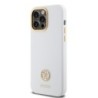 Guess "4G Strass Logo Collection" Case Θήκη προστασίας από σιλικόνη – iPhone 15 Pro Max White – GUHCP15XM4DGPH