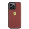 Ferrari Leather Stitched Lines – Θήκη προστασίας για iPhone 15 Pro Max Red – FEHCP15XRDUR