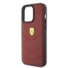 Ferrari Leather Stitched Lines – Θήκη προστασίας για iPhone 15 Pro Max Red – FEHCP15XRDUR