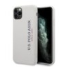 U.S. Polo Assn. “Silicone Effect Logo Collection” Θήκη προστασίας από σιλικόνη – iPhone 11 Pro Max Λευκό – USHCN65SLWHV2
