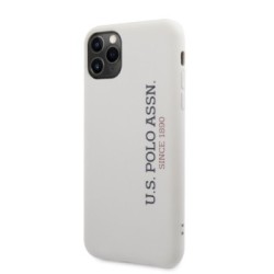 U.S. Polo Assn. “Silicone Effect Logo Collection” Θήκη προστασίας από σιλικόνη – iPhone 11 Pro Max Λευκό – USHCN65SLWHV2