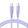 Joyroom Καλώδιο 60W USB-C σε USB-C (1m) - Μωβ