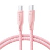 Joyroom Καλώδιο 60W USB-C σε USB-C (1m) - Ροζ Joyroom Καλώδιο 60W USB-C σε USB-C (1m) - Ροζ