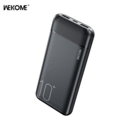 WK WP-01 Powerbank 10000mAh 12W - Μαύρο μπροστα οψη