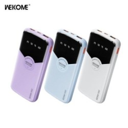WK WP-43 Powerbank 10000mAh 22.5W με 2xUSB-A & USB-C Power Delivery/Quick Charge - Μπλε συλλογη χρωματων