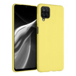 Θήκη σιλικόνης TPU Ultra Slim 0.3mm soft mat για Samsung Galaxy A12 5G - Κίτρινο