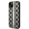 Karl Lagerfeld Monogram Stripe Back Cover PU Leather Case Θήκη προστασίας από δερματίνη – iPhone 14 Plus Γκρι - KLHCP14MPGKLSKG