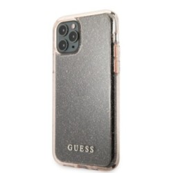 Guess "Glitter Collection" Θήκη προστασίας από σιλικόνη – iPhone 11 Pro Clear/Glitter Pink