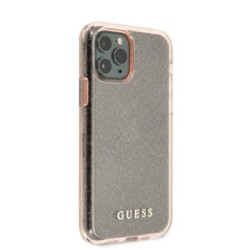 Guess "Glitter Collection" Θήκη προστασίας από σιλικόνη – iPhone 11 Pro Clear/Glitter Pink