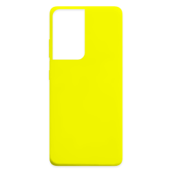 Θήκη σιλικόνης TPU Ultra Slim 0.3mm soft mat για Samsung Galaxy S21 Ultra - Κίτρινο