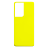 Θήκη σιλικόνης TPU Ultra Slim 0.3mm soft mat για Samsung Galaxy S21 Ultra - Κίτρινο