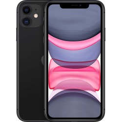 Μεταχειρισμένο Apple iPhone 11 128GB - Μαύρο μπροστινή και πίσω όψη