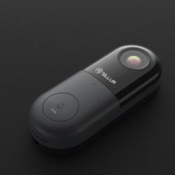 Tellur Video DoorBell WiFi Ασύρματο Κουδούνι Πόρτας με Κάμερα & Wi-Fi σε μαύρο/γκρι χρώμα FullHD TLL331251